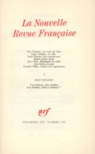  Gallimard - La Nouvelle Revue Française N° 228 décembre 1971 : .
