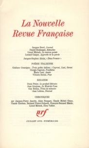  Gallimard - La Nouvelle Revue Française N° 235 juillet 1972 : .