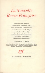  Gallimard - La Nouvelle Revue Française N° 241 janvier 1973 : .