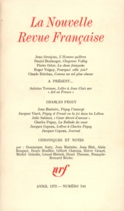  Gallimard - La Nouvelle Revue Française N° 244 avril 1973 : .