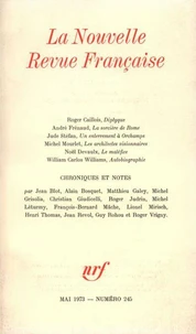 La Nouvelle Revue Française N° 245, mai 1973