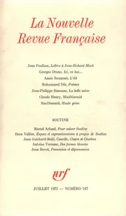 La Nouvelle Revue Française N° 247 juillet 1973