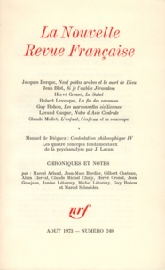  Gallimard - La Nouvelle Revue Française N° 248, aout 1973 : .