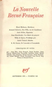 La Nouvelle Revue Française N° 249, septembre 1973