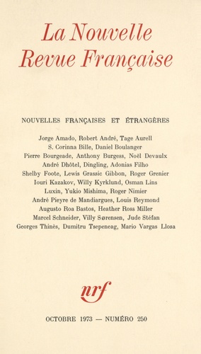 La Nouvelle Revue Française N° 250 (octobre 1973