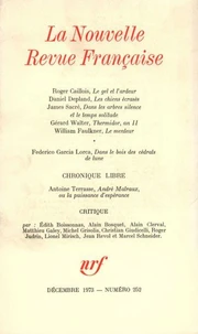La Nouvelle Revue Française N° 252, décembre 1973