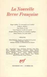  Gallimard - La Nouvelle Revue Française N° 263 novembre 1974 : .