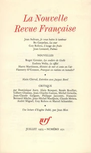 La Nouvelle Revue Française N° 271 juillet 1975