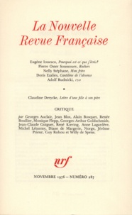  Gallimard - La Nouvelle Revue Française N° 287 novembre 1976 : .