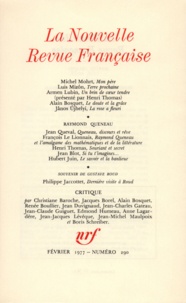  Gallimard - La Nouvelle Revue Française N° 290 février 1977 : .