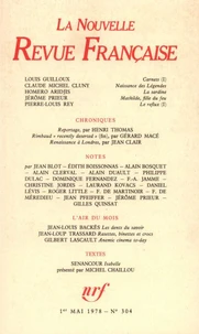 La Nouvelle Revue Française N° 304, mai 1978