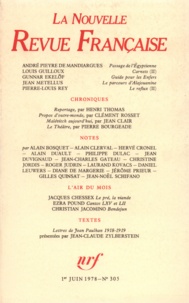 Gallimard - La Nouvelle Revue Française N° 305, juin 1978 : .