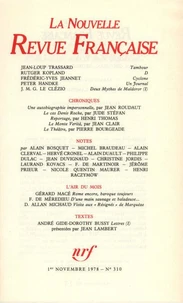 La Nouvelle Revue Française N° 310 novembre 1978