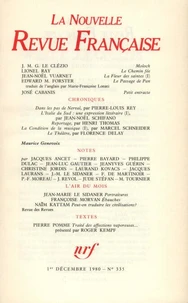 La Nouvelle Revue Française N° 335 décembre 1980