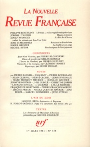  Gallimard - La Nouvelle Revue Française N° 338, mars 1981 : La NRF 338 mars 19881.