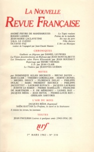  Gallimard - La Nouvelle Revue Française N° 350, mars 1982 : .