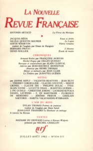  Gallimard - La Nouvelle Revue Française N° 354-355 : Juillet-août 1982.