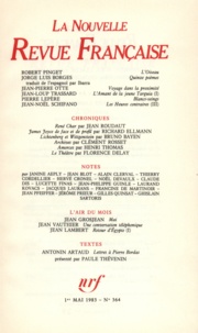  Gallimard - La Nouvelle Revue Française N° 364, mai 1983 : .