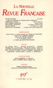  Gallimard - La Nouvelle Revue Française N° 365, juin 1983 : .