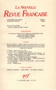  Gallimard - La Nouvelle Revue Française N° 372 janvier 1984 : .
