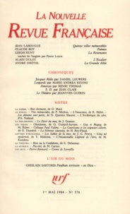  Gallimard - La Nouvelle Revue Française N° 376, mai 1984 : .