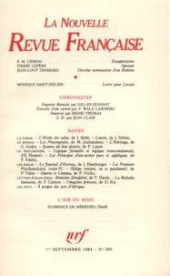 Gallimard - La Nouvelle Revue Française N° 380 sept 1984 : .
