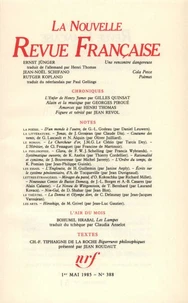 La Nouvelle Revue Française N° 388, mai 1985