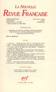  Gallimard - La Nouvelle Revue Française N° 400, mai 1986 : .