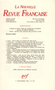  Gallimard - La Nouvelle Revue Française N° 407 décembre 1986 : .