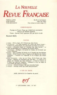 La Nouvelle Revue Française N° 407 décembre 1986