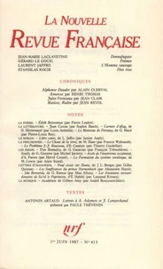 La Nouvelle Revue Française N° 413, juin 1987