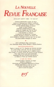  Gallimard - La Nouvelle Revue Française N° 426/427 : Juillet-août 1988.