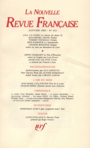  Gallimard - La Nouvelle Revue Française N° 432, janvier 1989 : .
