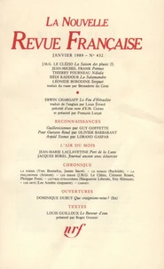 La Nouvelle Revue Française N° 432, janvier 1989