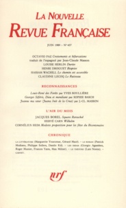  Gallimard - La Nouvelle Revue Française N° 437, juin 1989 : .