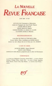 La Nouvelle Revue Française N° 437, juin 1989