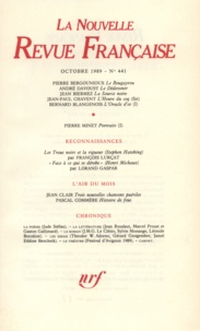  Gallimard - La Nouvelle Revue Française N° 441, octobre 1989 : .