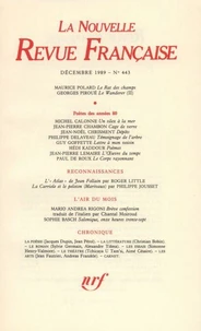 La Nouvelle Revue Française N° 443 décembre 1989
