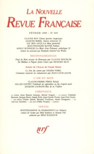  Gallimard - La Nouvelle Revue Française N° 445, février 1990 : .