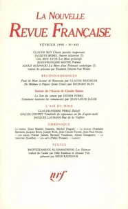 La Nouvelle Revue Française N° 445, février 1990