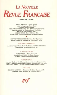 La Nouvelle Revue Française N° 446, mars 1990
