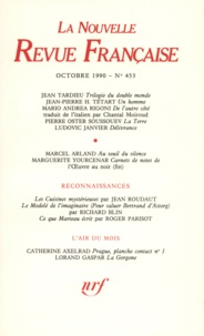  Gallimard - La Nouvelle Revue Française N° 453, octobre 1990 : .