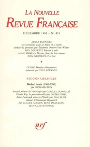La Nouvelle Revue Française N° 455 décembre 1990