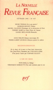 Gallimard - La Nouvelle Revue Française N° 457, février 1991 : .