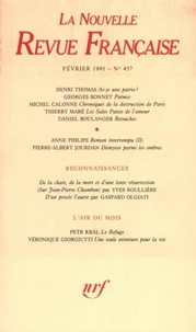 La Nouvelle Revue Française N° 457, février 1991