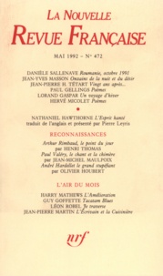  Gallimard - La Nouvelle Revue Française N° 472, mai 1992 : .