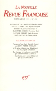  Gallimard - La Nouvelle Revue Française N° 490 (novembre 199 : .