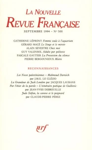 La Nouvelle Revue Française N° 500 sept 1994