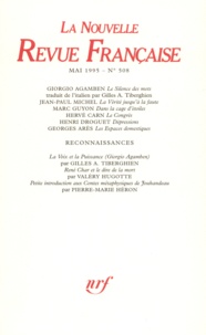  Gallimard - La Nouvelle Revue Française N°508, mai 1995 : .