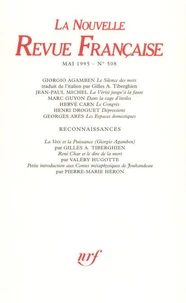 La Nouvelle Revue Française N°508, mai 1995